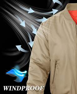 Chaqueta Bomber de Lona de Alta Calidad, Resistente al Agua, al Viento y Transpirable, Cómoda y Suave, Servicio OEM - Product Image 4