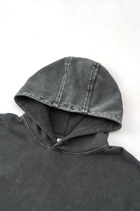 Sudadera con Capucha Oversize de Algodón Tejido de Color Liso para Mujer, Estilo Casual de Otoño con Bolsillos, Anti-Pilling, Acabado Lavado - Product Image 2