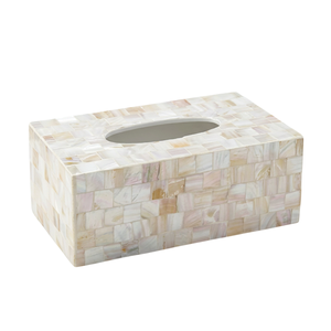 Table de salon rectangulaire artisanale en céramique Viet Green Craft avec incrustation de nacre, style bohème, décoration intérieure pour la maison - Product Image 2