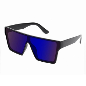 Lmamba 21041 New Fashion Classic Shade Retro Custom Mirror Lens UV400 Oversize Square Frame <b>Sunglasses</b> Women Men 2024 - Product Image 4