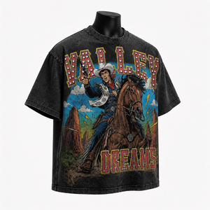 Camiseta Gráfica Extra Grande con Lavado Ácido Personalizada para Hombre, 100% Algodón, Estilo Vintage, Streetwear, Marca Privada, Venta al Por Mayor - Product Image 3
