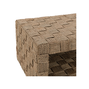 Table basse rectangulaire unique en jonc de mer tressé, style Mid-Century, fabriquée au Vietnam, vente en gros - Product Image 3