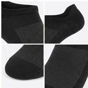 No Show Ankle <b>Socks</b> <b>Black</b> Breathable Knitted Running <b>Socks</b> for Adults Summer Season - Product Image 4