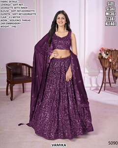 Noor-e-Vaanya Women's Floor-Length Traditional Lehenga Choli for Party - Product Image 3