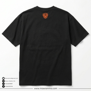 เสื้อยืดแขนสั้นสีดำสำหรับผู้ชาย ทรงหลวม ผ้าฝ้ายเจอร์ซีย์ 100% พิมพ์ลาย ดีไซน์วินเทจ เป็นมิตรกับสิ่งแวดล้อม สวมใส่สบาย คอกลม - Product Image 4