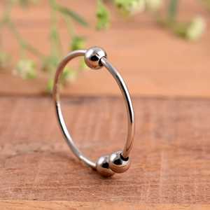 Dainty Luxury Anti-Anxiety 925 Silver Fidget <b>Spinner</b> <b>Ring</b> 3 Rotating Beads Minimalist Stress Relief Adjustable Engagement Gift - Product Image 6