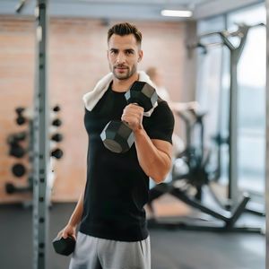 20 Lbs Rubber Coated <b>Hex</b> Dumbbells Hand <b>Weights</b> for Exercise & Fitness - Product Image 2