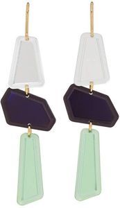 Pendientes de Resina de Alta Calidad al por Mayor, Pendientes Cuadrados Irregulares Transparentes, Joyería de Moda Hecha a Mano - Product Image 2