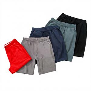 Nouveaux shorts cargo d'été à taille élastique, amples, décontractés, confortables, en coton et lin, pour hommes, couleur unie, respirants, style streetwear - Product Image 6