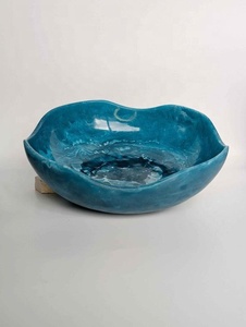 Bols en résine faits à la main, design classique, motif moucheté émaillé, écologiques, empilables, compatibles lave-vaisselle, pour servir salades et aliments - Product Image 6
