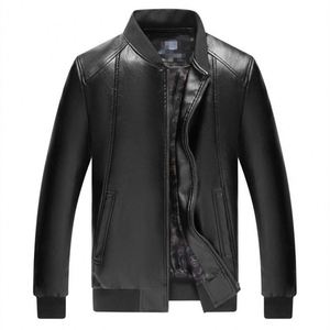 Chaquetas de Cuero para Motocicleta con Diseño Personalizado, Cierre de Cremallera, Estilo Casual para Exteriores, Cortavientos de Invierno, Chaquetas de Cuero a la Moda - Product Image 4