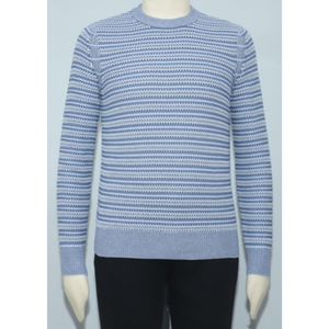 Suéter de Punto Jacquard Personalizado para Hombre, Servicio OEM ODM, Algodón Suave, Transpirable, de Secado Rápido, Venta al Por Mayor, Marca Privada - Product Image 6