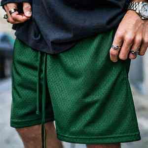 Shorts de basket-ball pour hommes, 100 % polyester double maille, haute qualité, vente en gros, avec poches, personnalisables. - Product Image 5