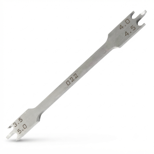 Optitech Healthcare Calibrador de Altura de Bracket Dental QR-7409 3.5 4.0 4.5 5.0 mm Manual Plateado Instrumento Quirúrgico 18 Posiciones de Mandíbula - Product Image 4