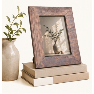 Wooden Photo <b>Frame</b> with Easel Back Tabletop Solid <b>Wood</b> <b>Picture</b> <b>Frame</b> Distressed Finish Vintage Home Decor Photo Holder - Product Image 4