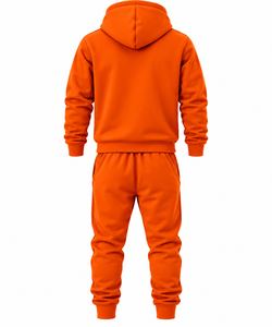 Ensemble de survêtement à capuche pour homme, pantalon de jogging long, 100% coton, sweat-shirt et pantalon à cordon de serrage pour un usage décontracté en hiver - Product Image 3
