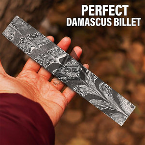 Premium Quality Damascus Blank Billets Factory Direct Supply In Stock Damascus Blank Billets - Product Image 4