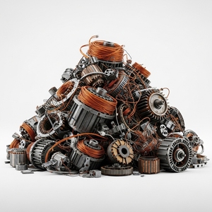 Moteur électrique d'occasion avec roulements en cuivre de qualité supérieure, préparé pour l'exportation en gros, avec matériaux triés et emballage sécurisé - Product Image 1