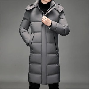Manteau d'hiver décontracté pour homme, 90% duvet, avec capuche, coupe-vent et imperméable, fermeture éclair épaisse - Product Image 4
