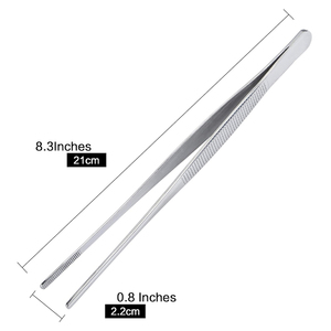 Pinzas de Cocina de Acero Inoxidable de 30 cm para Decoración Culinaria, Pinzas para Alimentos - Product Image 2