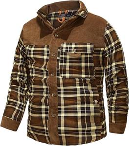 Support OEM Vente en gros Fabrication Extérieur Mode Vente en gros Vestes en flanelle Chemise Chemises en flanelle - Product Image 3