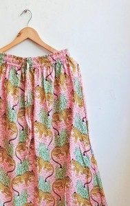 กระโปรง Maxi บล็อกมือพิมพ์ลายเสือกระโปรง Boho - Product Image 3