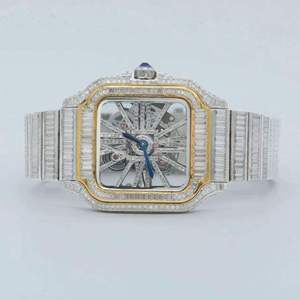Reloj de Diamantes Moissanite de Claridad VVS, Estilo Antiguo, de Primera Calidad, para Hombre, Edición Limitada, Cuarzo, Lujo, Acero Inoxidable, Envío Gratis - Product Image 1
