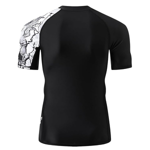 Men Rash Guard T <b>Shirt</b> <b>Compression</b> Short Sleeve UV Protection Swim <b>Shirt</b> Quick Dry Sports T <b>Shirt</b> Custom Logo OEM - Product Image 3
