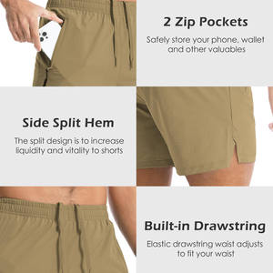 Shorts de plage décontractés pour hommes de haute qualité, imperméables, en spandex/polyester, taille mi-haute, imprimés, style streetwear. - Product Image 4