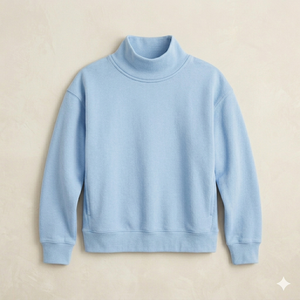 Oversized Mock Neck <b>Top</b> For Women Warm Cozy Loose Fit Relaxed <b>Layered</b> Comfortable Everyday Wear Casual Mode Clothing - Product Image 1