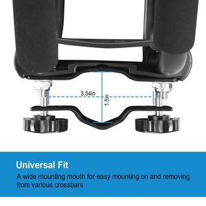 1 Par de Soportes Universales Reforzados Tipo J para Kayak, Capacidad de Carga de 220 LBS, Portaequipajes de Techo para Canoa, 2 Correas de Sujeción, Soporte de Techo para Coche - Product Image 6