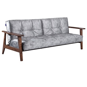 Sofá Cama Convertible de Alta Calidad y Estilo Moderno, Futón Duradero de Espuma Viscoelástica, Modelo OKINAWA, 54 kg, 0.67 CBM, para Dormitorio, Hotel, Sala de Estar - Product Image 1