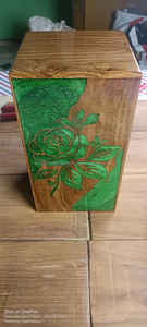 Urne funéraire en bois de manguier de style américain personnalisable pour cendres humaines adultes - Fournitures funéraires sur mesure en gros - Product Image 6