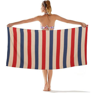 Toalla de Playa Rectangular Grande de Algodón Terry, Personalizada con Logotipo, Impresión Reactiva, 100% Algodón, Fabricación OEM - Product Image 4