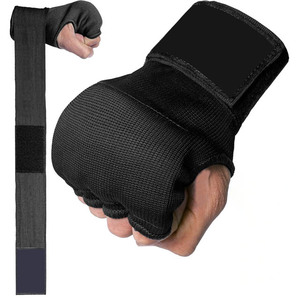 Gants intérieurs de boxe MMA en gel, style enveloppant rapide, respirants, avec support de poignet, pour entraînement de kickboxing, taille personnalisée - Product Image 1