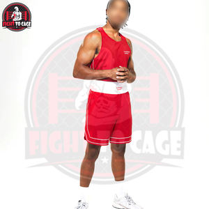 Créez vos propres shorts de boxe et débardeurs de qualité supérieure pour adultes unisexes - Vêtements d'entraînement respirants avec logo personnalisable sur le devant - Product Image 5