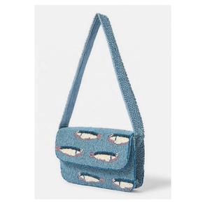 Sac à bandoulière à perles de verre brodées, fermeture magnétique, travail de perles complexe, idéal pour la plage, les fêtes, le bureau, cadeau pour filles - Vente chaude - Product Image 3
