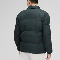 Vestes matelassées pour hommes avec logo personnalisé, nouveau design, col montant, coupe-vent, hiver.