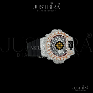 นาฬิกา G รุ่น Multi Diamond Bezel ประดับเพชร VVS Moissanite ระดับพรีเมียม แฟชั่นสไตล์ฮิปฮอป ราคาถูกที่สุดและราคาโรงงาน - Product Image 4
