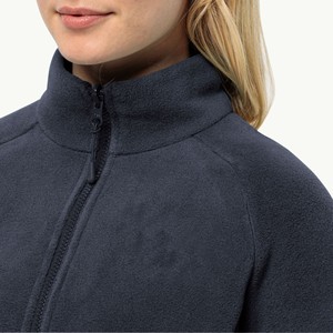 Veste polaire pour femme avec logo personnalisé, chaude, respirante, à fermeture éclair intégrale, pour la randonnée en extérieur, vêtement d'hiver décontracté, vente en gros - Product Image 5