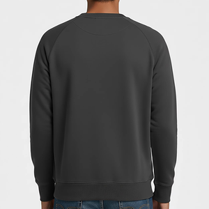 Sudadera de Alta Calidad 100% Algodón 300 GSM, Cuello Redondo, Bolsillo Frontal, Hombros Caídos, Estilo Casual, Ropa Urbana de Otoño - Product Image 5