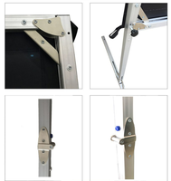 Écran de projection extérieur portable et pliable 60/100/200 pouces en aluminium pour projection à domicile - Vente chaude