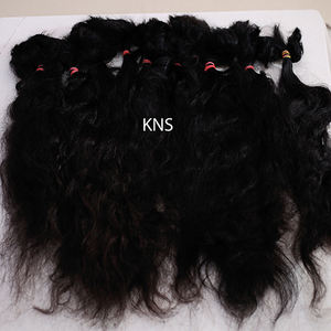 Venta al por mayor Extensiones de cabello Remy indio Cabello humano virgen crudo Sensación suave Alto grado - Product Image 2