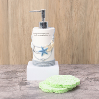Ensemble de 6 supports de salle de bain modernes en résine écologique pour la douche et les accessoires de toilette à domicile