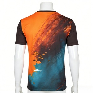 เสื้อยืดแห้งเร็วแบบเต็มตัว พิมพ์ลายแบบซับลิเมชั่น 3 มิติ สำหรับผู้ชาย ผ้าโพลีเอสเตอร์ สั่งทำได้ พิมพ์ลายเต็มตัว สำหรับวิ่งมาราธอน - Product Image 4