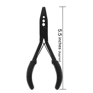 Professionnel Acier Inoxydable Fer Micro Anneau Perles Enlèvement Plus Proche Multi-Fonction Durable Réutilisable Noir Outil D'extension De Cheveux - Product Image 1