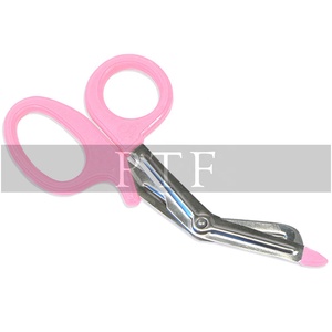 Tijeras de enfermería universales EMT de 18cm con mango de plástico, tijeras de vendaje de acero inoxidable para atención médica y enfermería en el hogar - Product Image 4