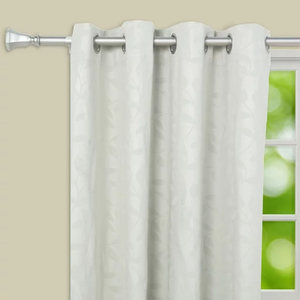 Juego de Barra de Cortina Moderna con Adorno Cuadrado, Barra Telescópica de Metal Resistente, Color Plata Satinado, Resistente al Óxido, Deslizamiento Suave - Product Image 4