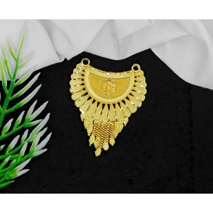 Gold Plated Tassel Women Necklace MS Pendant Necklace Indian Pendant NecklaceTrendy Necklace for Women Gold Plated Pendant - Product Image 5