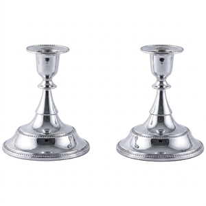 Porte-bougie décoratif en cuivre pour bougies coniques, idéal pour la maison, les mariages et les décorations de Noël, porte-bougie en métal durable - Product Image 6